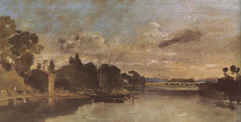 J.M.W. Turner The Thames near Waton Bridges oil painting picture
